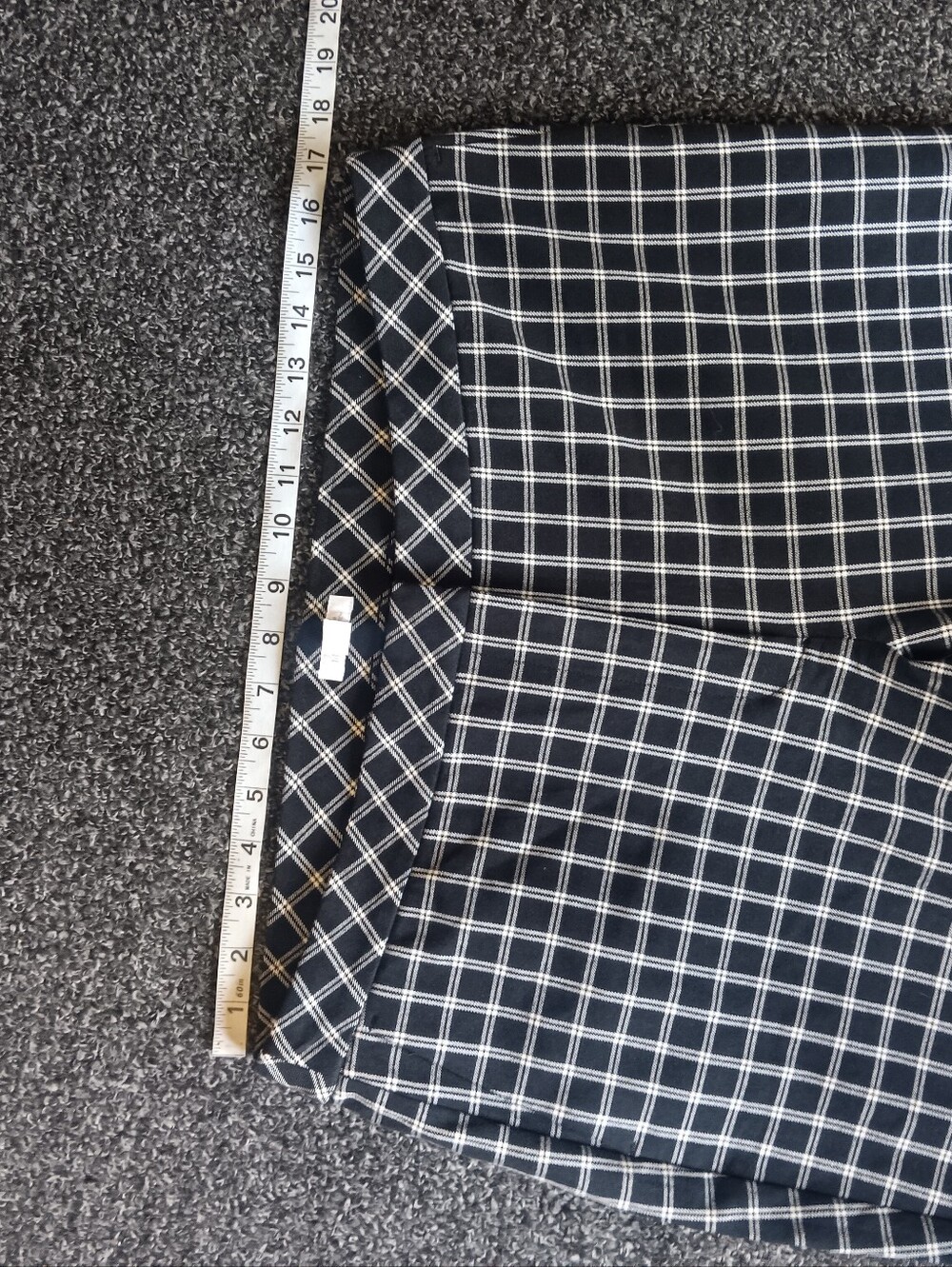 Soft Stretchy J. Jill Black & White Checkered Capris Womens Size 14, Career - Picture 7 of 7